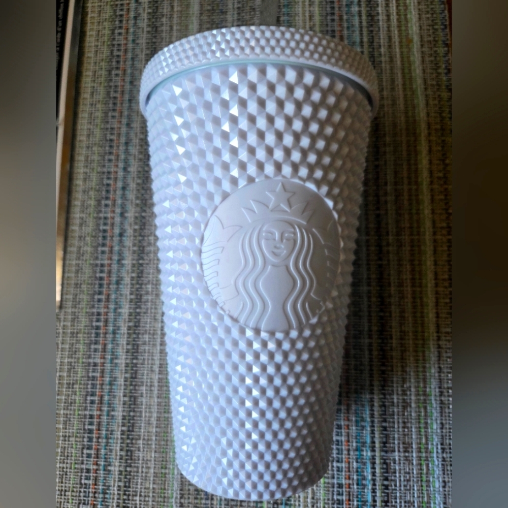 Starbucks 16oz Textured White Tumbler NWOT